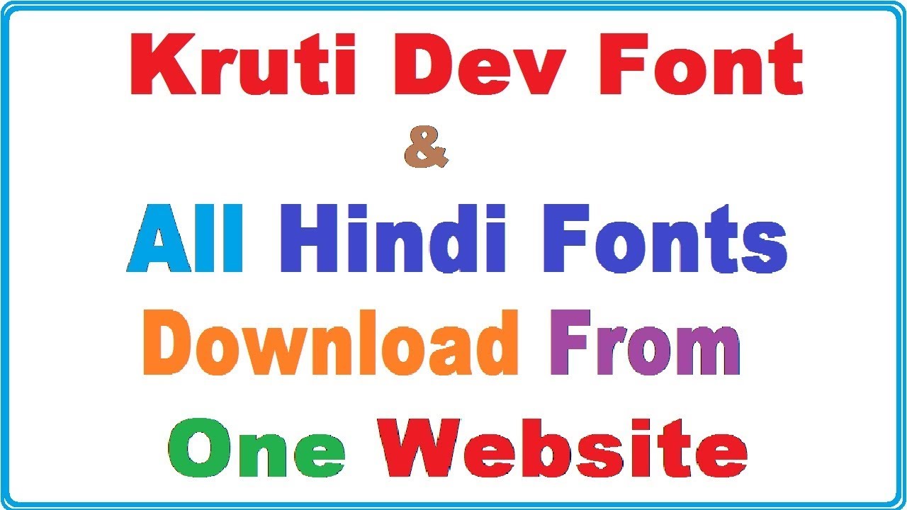 kruti dev hindi typing download
